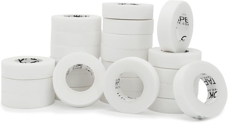 OK TAPE OKPore Cinta quirúrgica médica no tejida (paquete de 24) - Cinta quirúrgica de primeros auxilios hipoalergénica y transpirable para el cuidado de vendajes de heridas - 0,5 pulgadas x 10 yardas