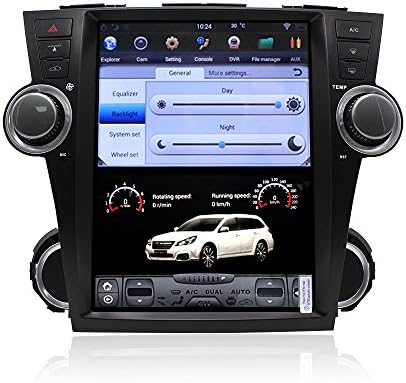 12.1"tesla style vertical screen android 6.0 Quad core 32G Car GPS radio Navigation FOR Toyota Highlander Kluger 2008-2013