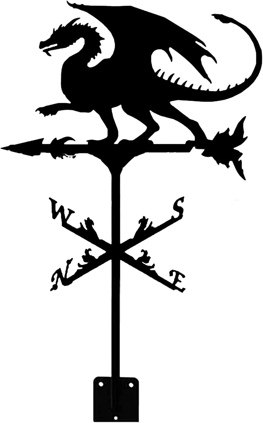 Weathervane Flying Dragon Weather Vane Retro Farm Scene Weathervane Professional Measuring Tools Patio Yard Decoration