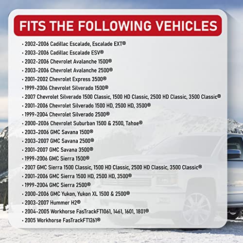 Spark Plug Wire Set - High Performance Kit - Compatible With Chevy, Gmc - 1999-2007 - Escalade, Express, Silverado 1500, Suburban, Savana, Sierra, Yukon, H2 - Replaces 9748Hh, 19351572, 89018056 #TOP4