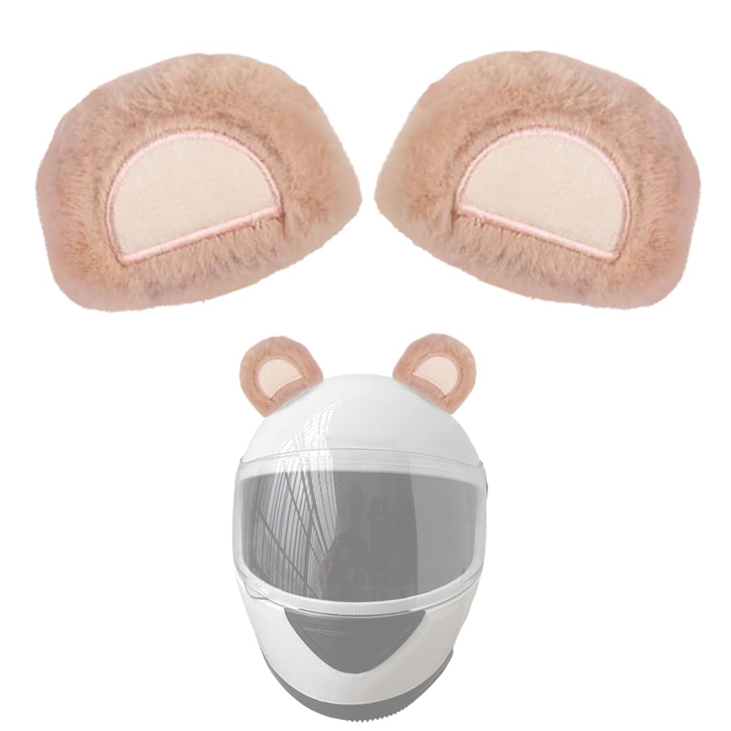 2 szt. urocze uszy niedźwiedzia kask dekoracja pluszowy kask uszy kask rogi kask akcesoria do roweru, motocykla, kask narciarski
