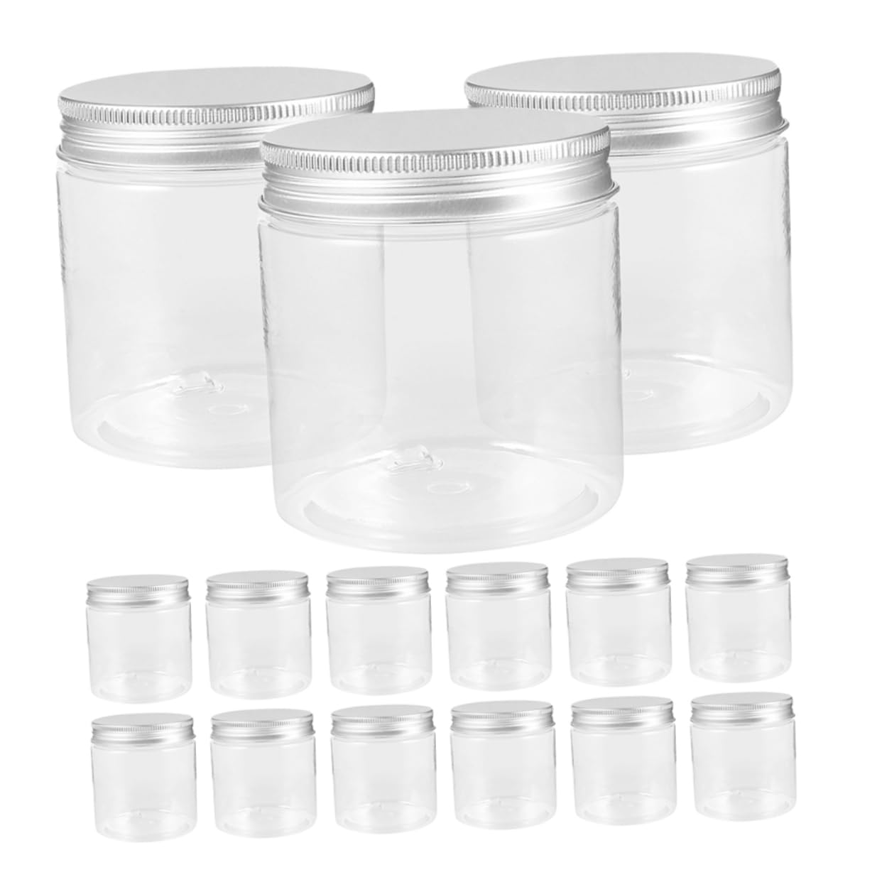 Homoyoyo 20stücke Kleine Transparente Gläschen mit Luftdichten Aluminiumdeckel als Vorratsgläser für Haushalt oder Küche zum Aufbewahren von Marmelade Honig Gewürzen oder Anderen