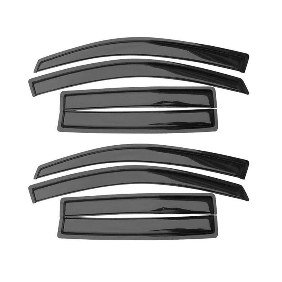 8 Pieces - Window Visors Rain Sun Guard Vent Set Acrylic Left Right F0Nawvrsgv4Ps for INFINITI for QX56 2004-2010,for Nissan for Armada 2005-2015