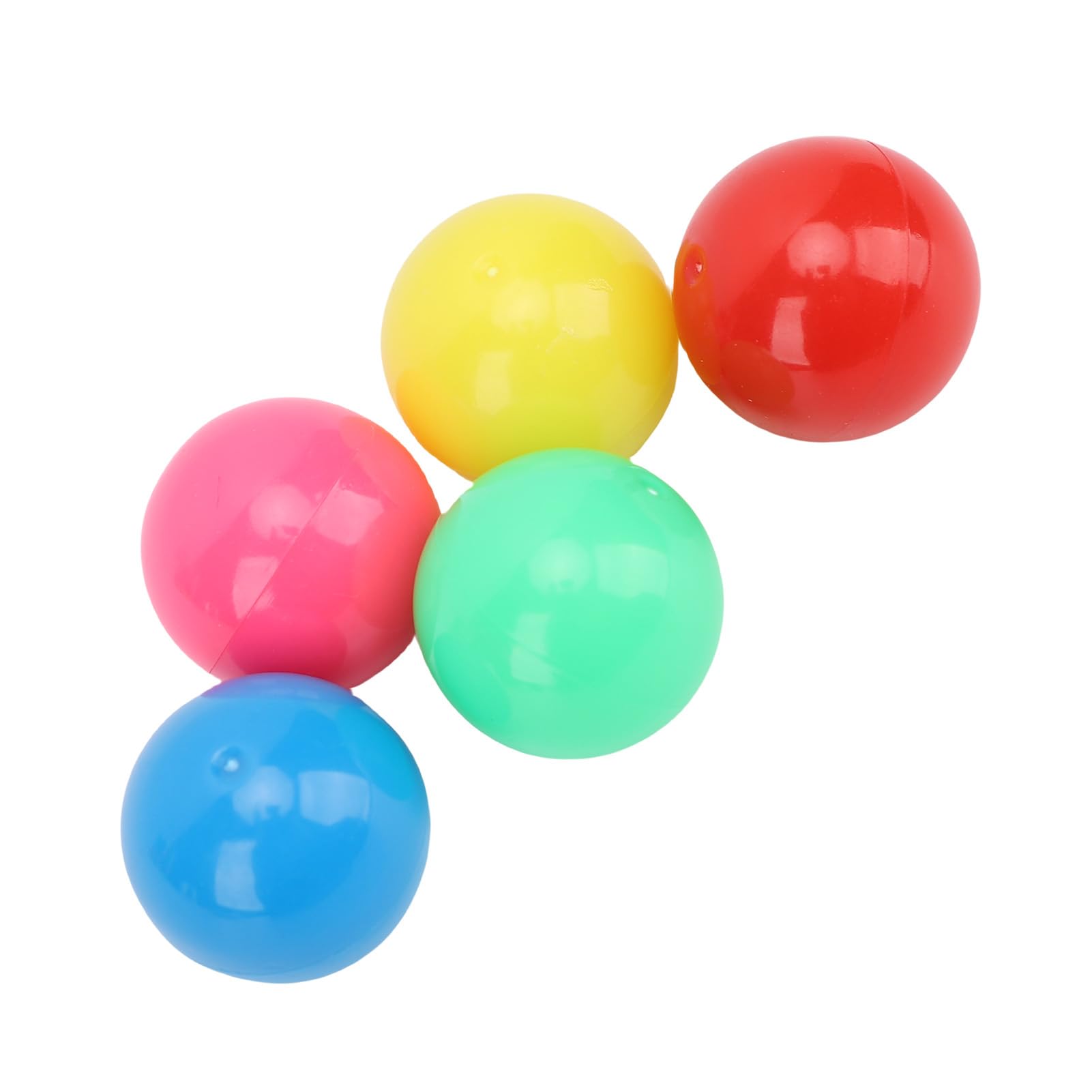 OVAQUIXI 100PCS 20mm Math Counting Balls, Colored Plastic Hollow Balls, with Storage Box, Elementary School Probability Teaching Aids, Kids Interactive Learning Toys