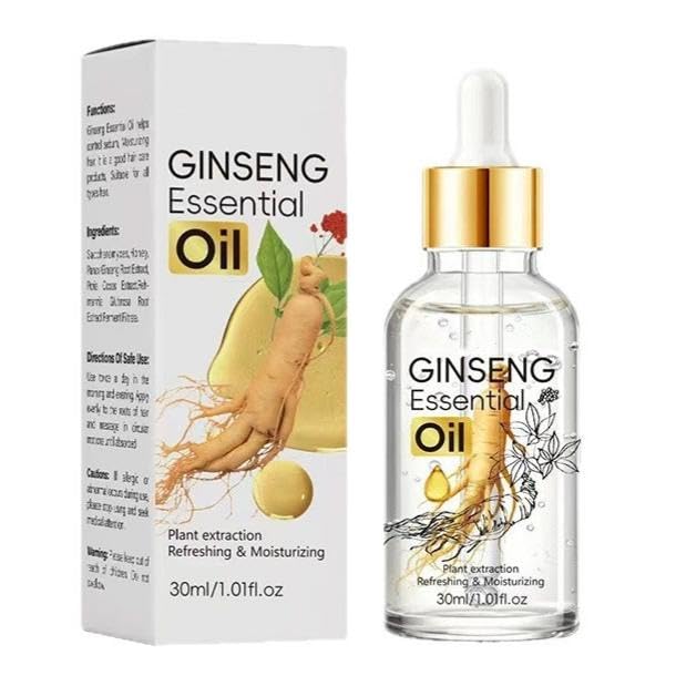Huile capillaire au ginseng routine matinale pour cheveux doux
