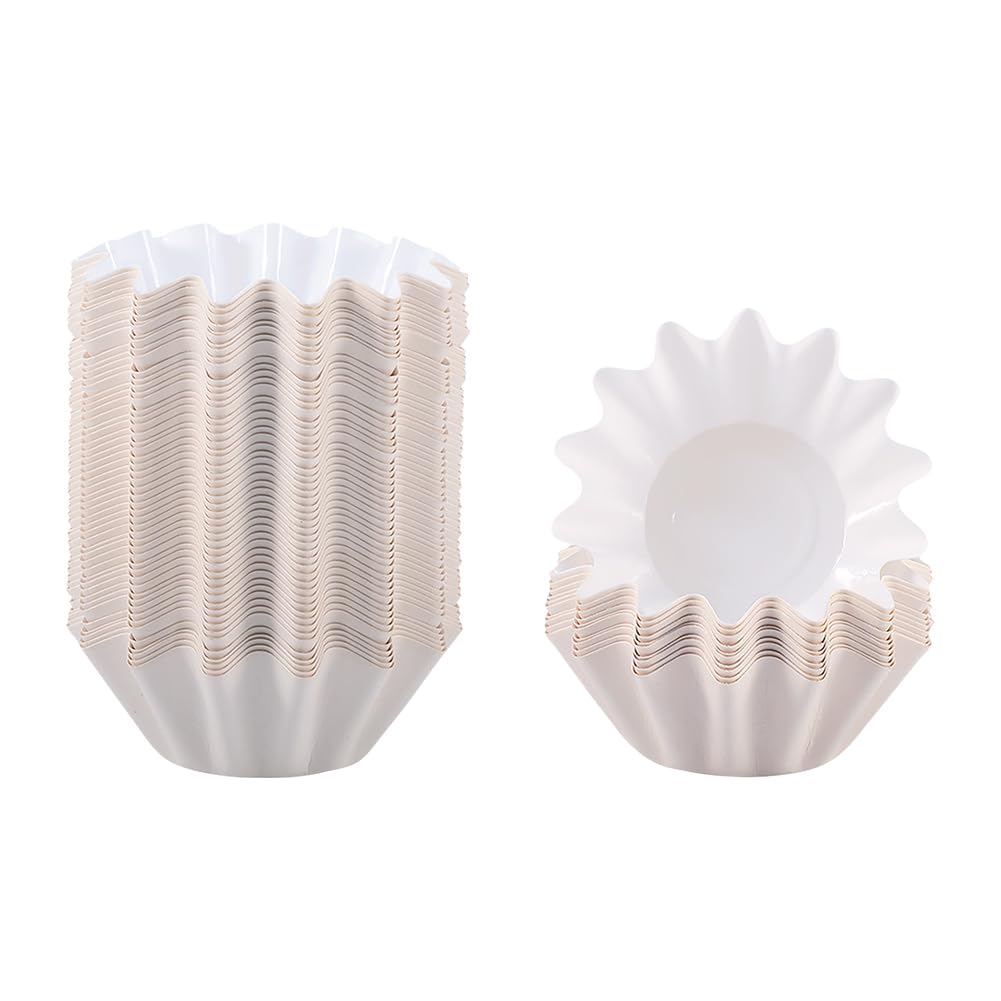 Hugede White 50 Pcs Wax Melt Liners Scented Wax Melt Cups Small Candle Wax Warmer Liners Wax Tray Liners Wax Melter Liners Candle Warm Liners