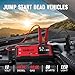 GOOLOO GT4000S Jump Starter 4000 Amp Car Starter 100W Two-Way Fast-Charging Portable Car Battery Charger Booster Pack for 10L Diesel and All Gas Engines, SuperSafe Lithium Jump Box for 12V Vehicles