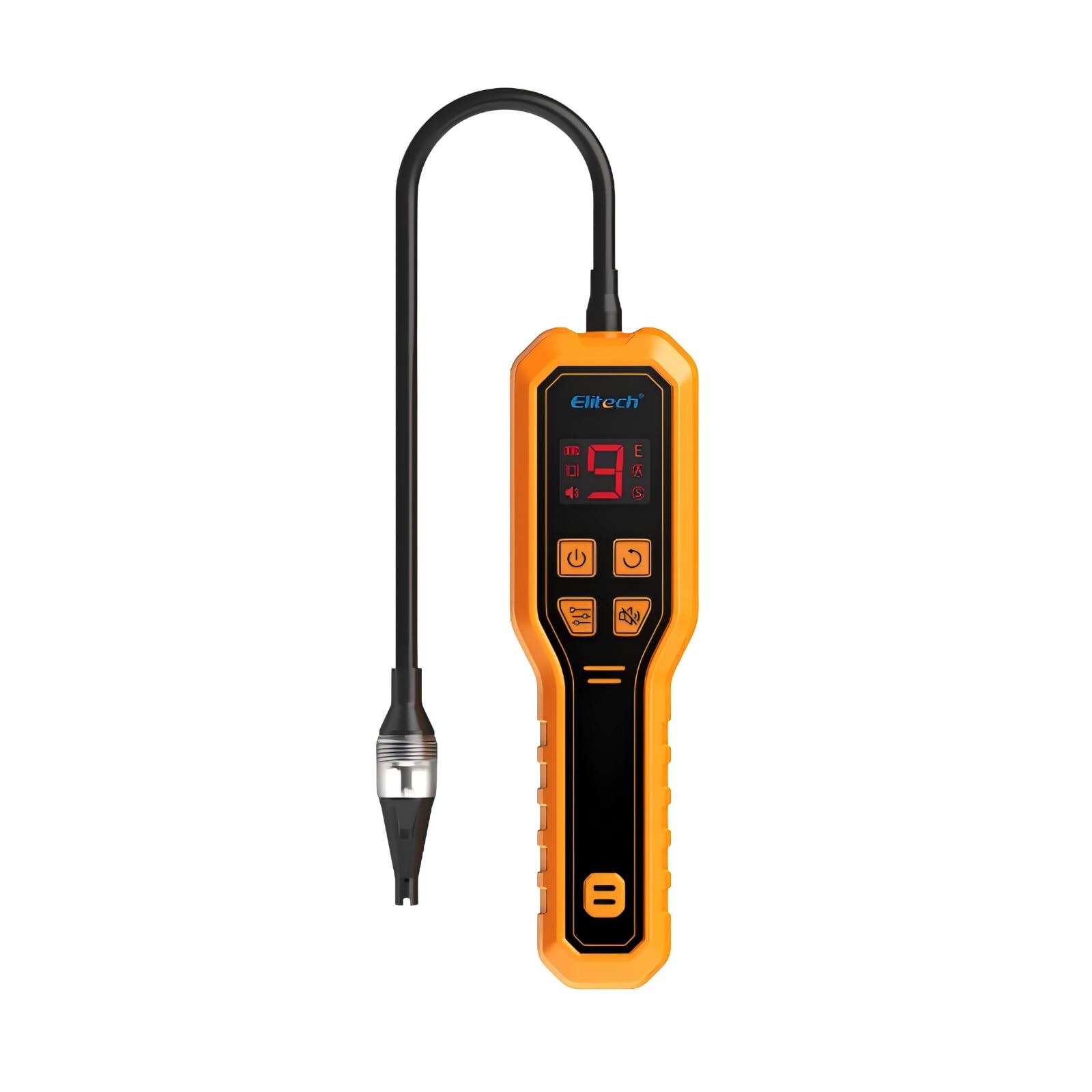 Elitech Rilevatore Perdite Gas Refrigerante Sniffer Cercafughe Freon per R32 R134A R410A R1234YF Compatibile con A2L e Uso Automotive Condizionatori ELD-270