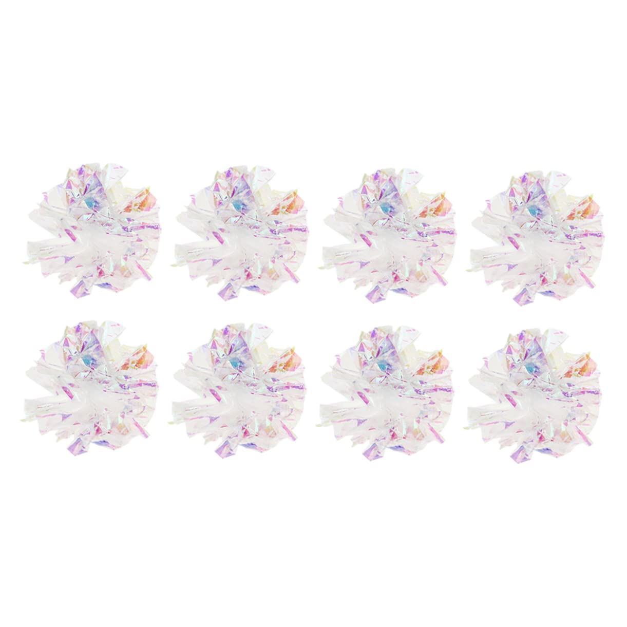 ifundom 8pcs Crinkle Ball for Cats Lightweight Sound Balls Random Color Engaging Pet Crinkle to Prevent Scratching and Stimulate Playtime Fun for Cats and Dogs Random Color