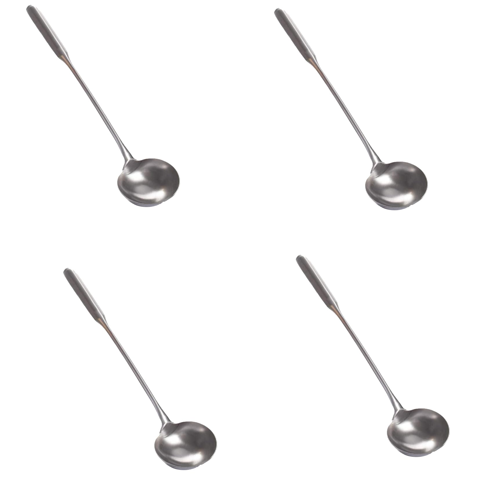 Hndhbfgrt 4X Soup Ladle, Wok Spatula,the Longer Handle Shovel Spoon Rustproof, Heat Resistance, Integral Forming Stainless