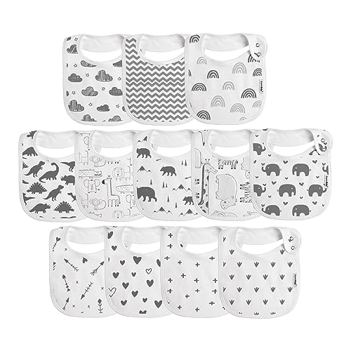 Image of Baby Drool Bibs for Boys Girls,Baby Bibs for Teething and Drooling,Baby Boy Bibs,Baby Girl Bibs,Newborn Bibs for Baby