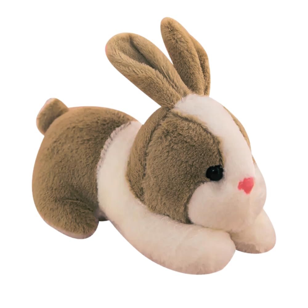 Adorable 30 cm Rabbit Plush Toy – Soft Cuddle Stuffed for Kids, Boys & Girls | Baby Plushies | Cute Teddy Bear Toy Premium Stuff Toy | Cozy Companion | Brown | Ideal for All Ages