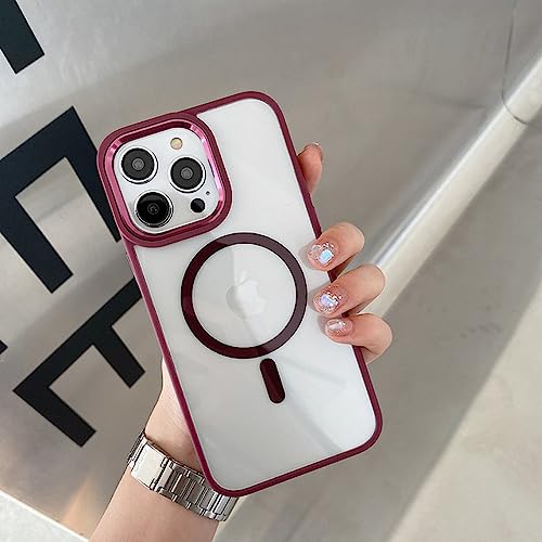 Coque Magnétique Transparente iPhone 14 Pro Max Antichoc Silicone