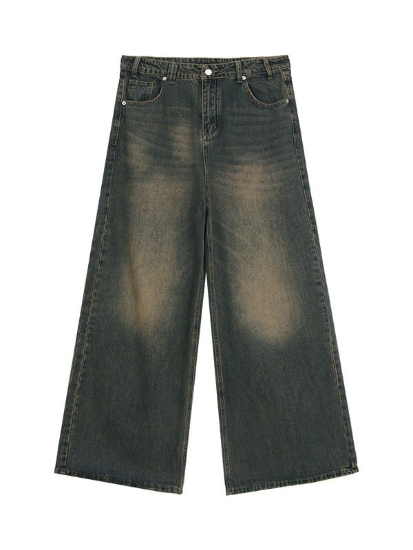 Unisex Y2K Baggy Jeans Hip Hop Skater Jeans Vintage Dance Skateboard Pants Loose Fit Denim Jeans2