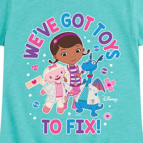 Disney - Doc McStuffins - We've Got Toys to Fix - Toddler and Youth Girls Short Sleeve Graphic T-Shirt3