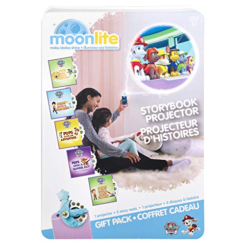Moonlite, PAW Patrol Gift Pack with Storybook Projector for Smartphones and 5 Story Reels
