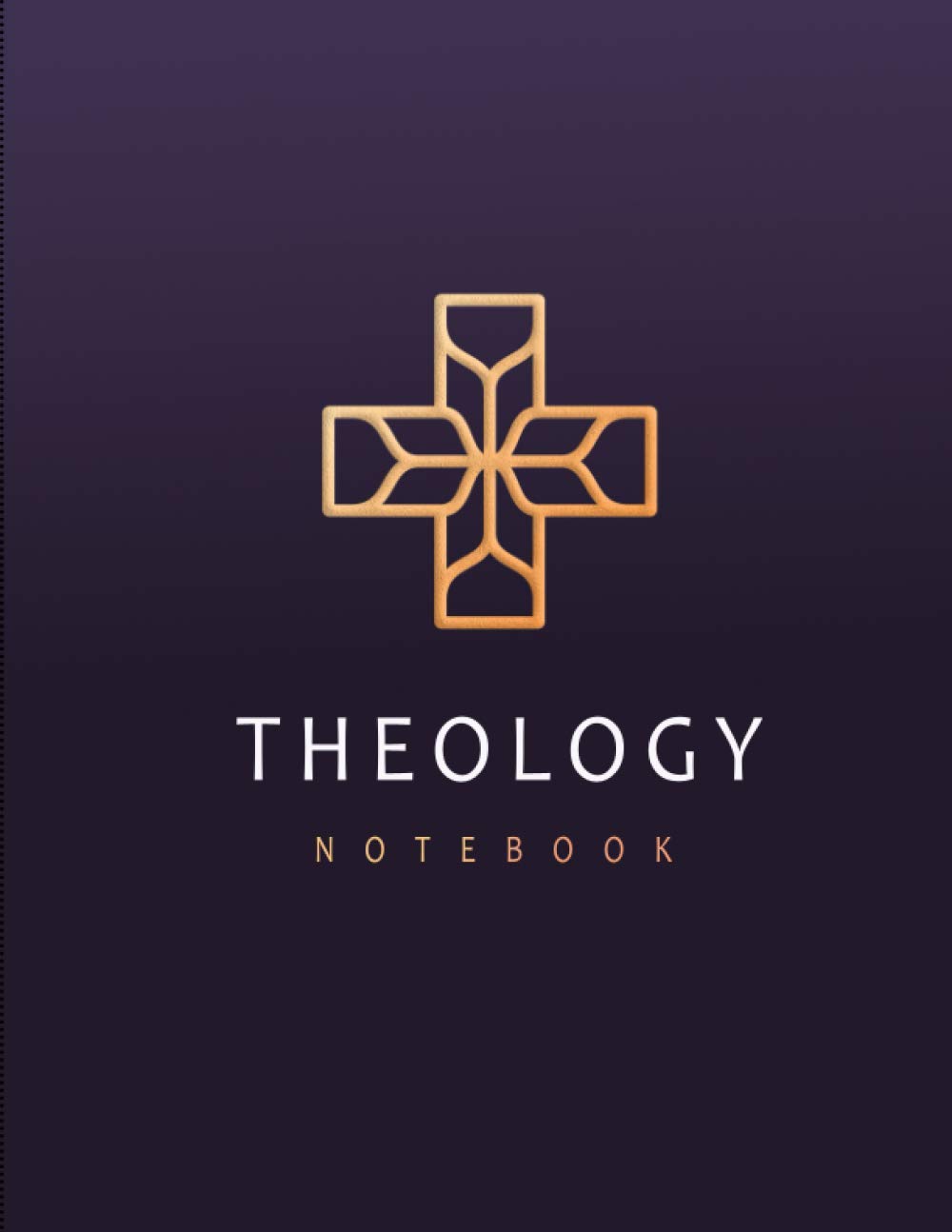 Theology Notebook: Wide Ruled 8.5x11 Blank Lined Modern Notebook/Journal for Men, Women and Students.
