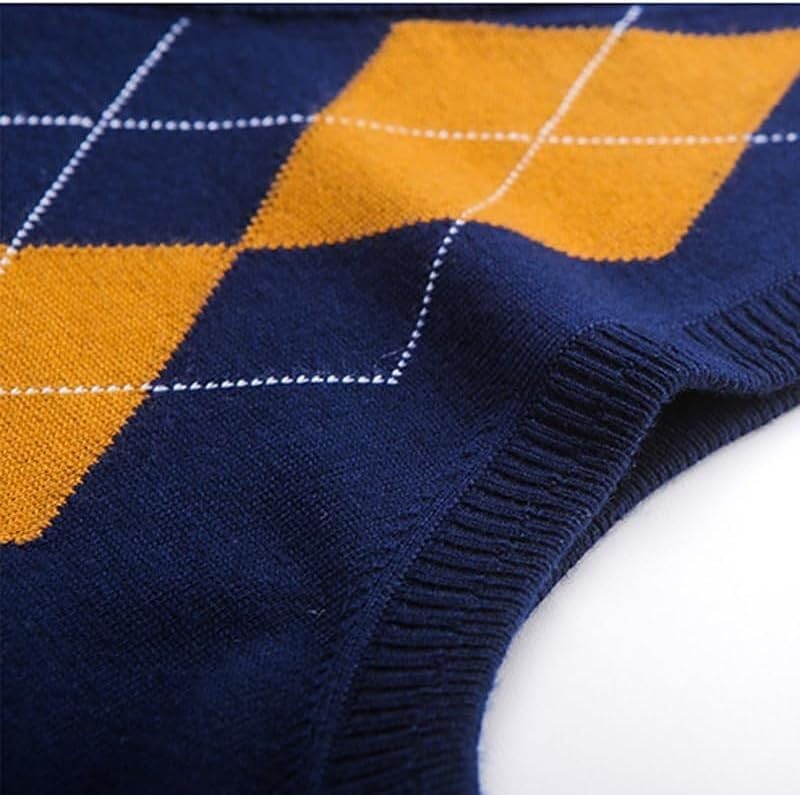 TIST Mens Knitted Vest Pullover Basic Pullover Sleeveless Wool Sweater Autumn and Winter Casual 3 Colours V-Neck3