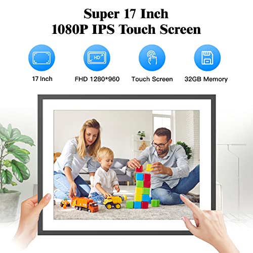 Largedigitalphotoframe32gbelectronicphotoframe17inchdualwificloudframefhdtouchscreenfullfunctionautorotatesharephotosvideoviaappemailfreecloudgiftforgrandparents Urban Country Home Decor Large digital photo frame 32gb electronic photo frame 17 inch dual wifi cloud frame fhd touch screen full function auto rotate share photos video via app email free cloud gift for grandparents urban country home decor