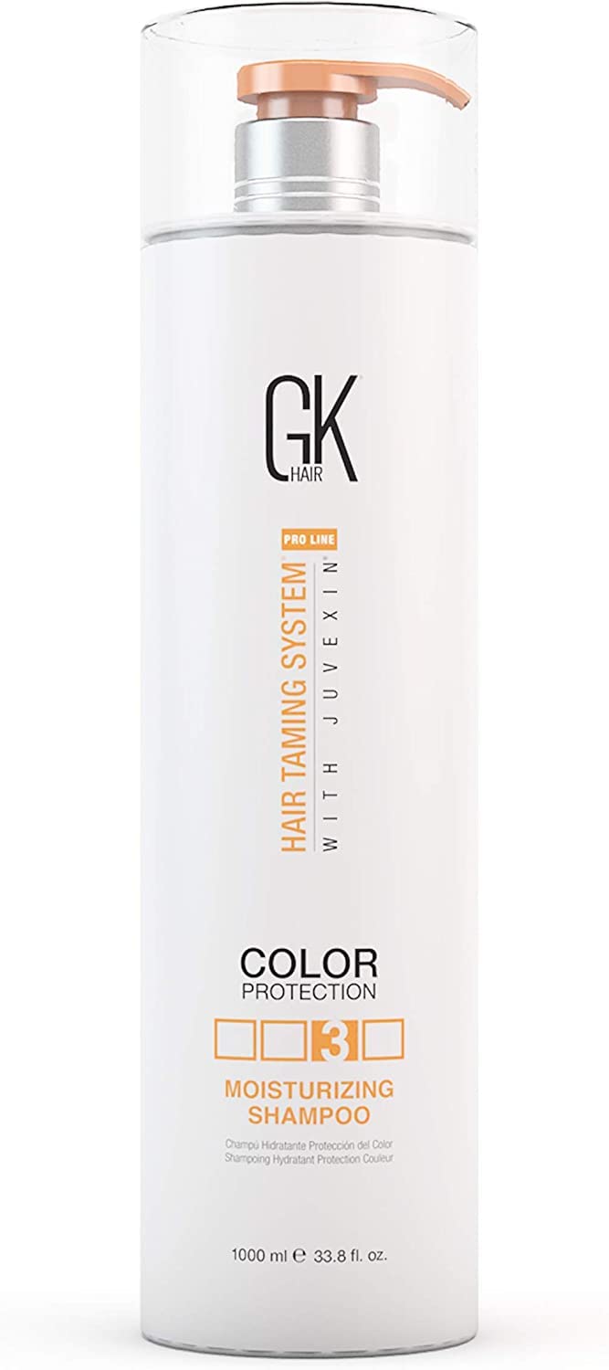 GK HAIR Moisturizing Shampoo and Conditioner Duo 1000ml and Argan Oil Serum for Haircare, White, 1.02 l (Pack of 3) - Image 2