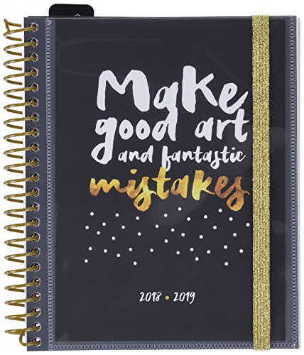 Grupo Erik Editores Glitter  Agenda Scolaire à Spirale, 15.5 x 19 cm
