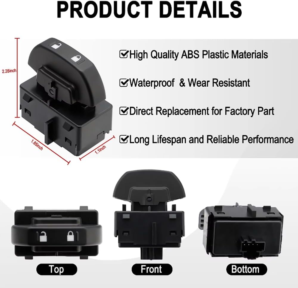 Car Front Side Power Door Lock Switch for Ford F-150 2009-2014 9L3Z-14028-AA 9L3Z14028AA