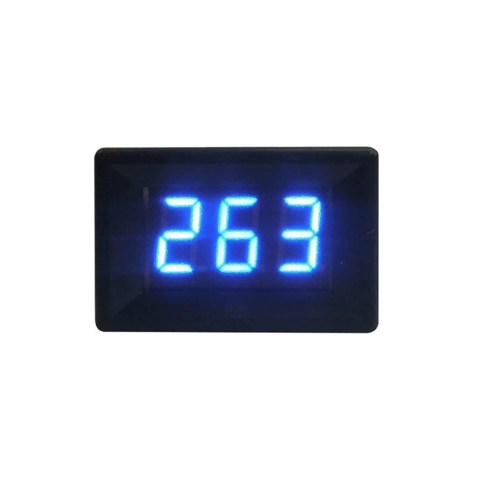 YB21 Voltmetro DC DC 0-10V 0-30V 0-100V 0-300V 0-600V Mini misuratore di tensione a 3 fili 0.36 ''Digital LED Volt Tester di pannello Volt Tester 1 pz(Color:White cover-Green,Size:DC0-10V)