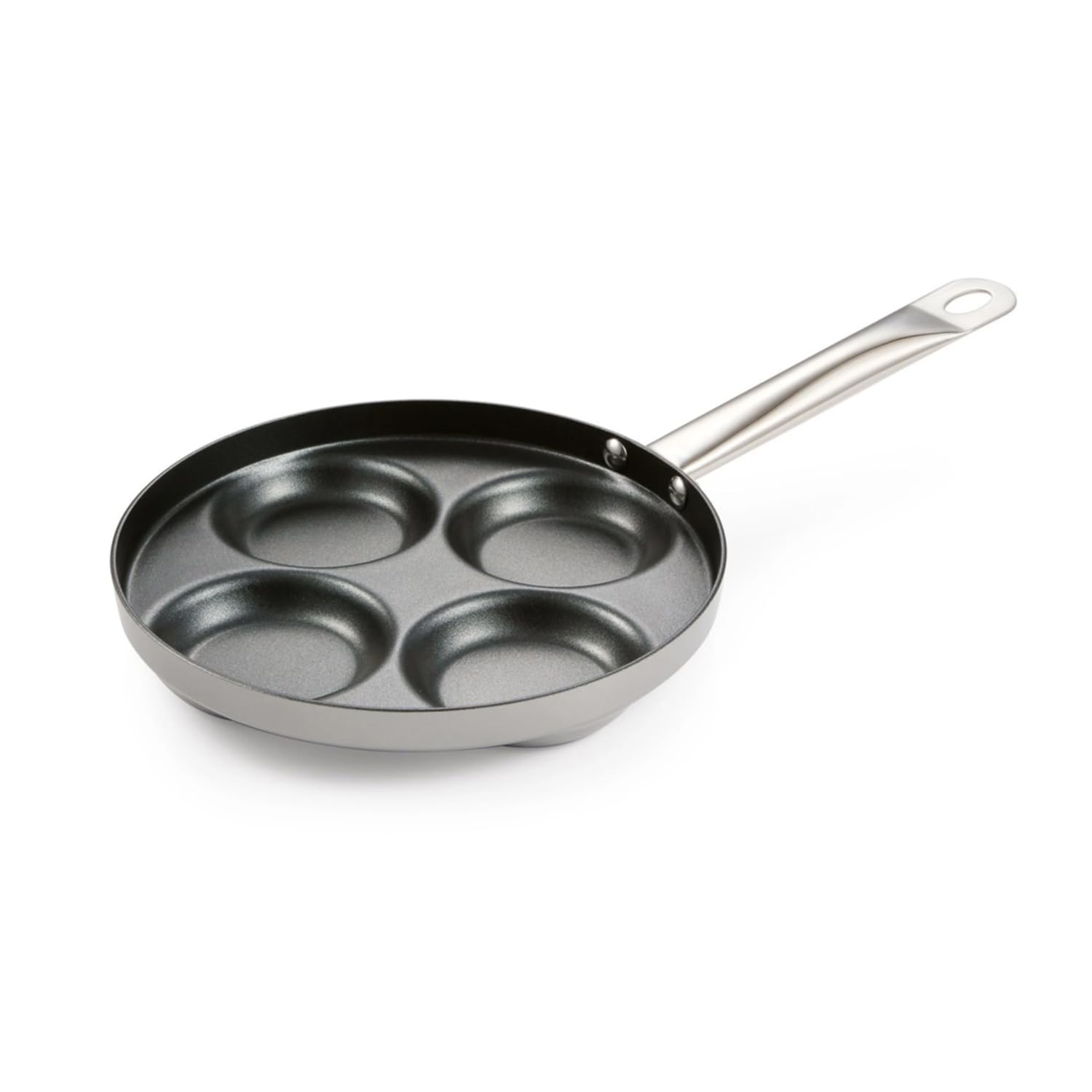Tescoma GrandCHEF+ 606952 Frying Pan with 4 Circles Diameter 24 cm Suitable for All Hobs: Induction and Oven, Ideal for Tigelle, Pancakes, Eggs and Burgers