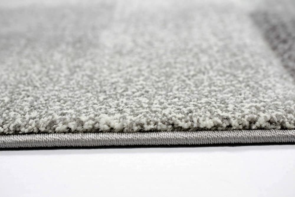 Teppich-Traum Tappeto per Bambini Tappeti da Gioco con Puntini Cuori Stelle Crema Nero Grigio - Molto Resistente Größe 160 cm Rund