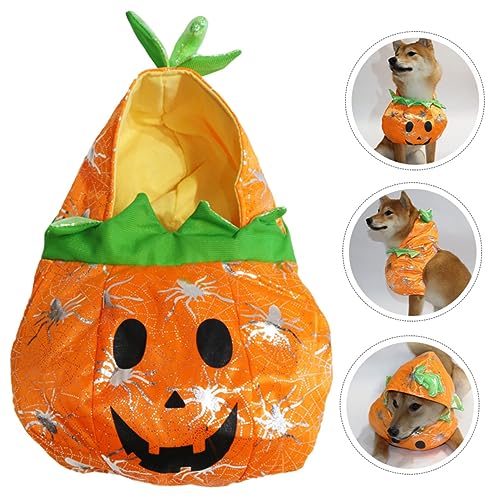 Disfraz para perro calabaza Halloween naranja 24x18 cm miniatura 4