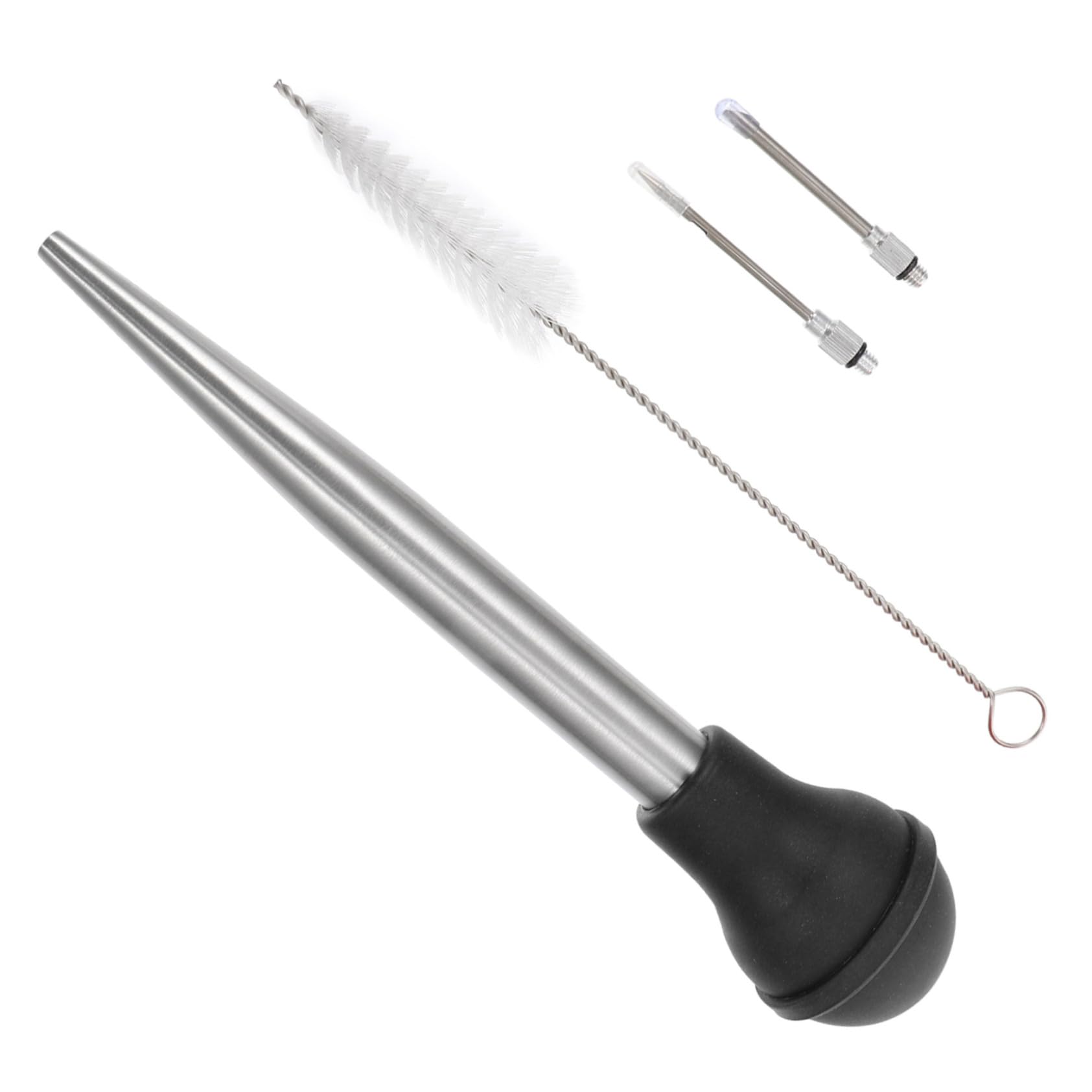 Ciieeo 1set Turkey Baster Injector Food-grade Tube for Seasoning Meat Bbq and Turkey Easy to Clean Dishwasher Safe Tool