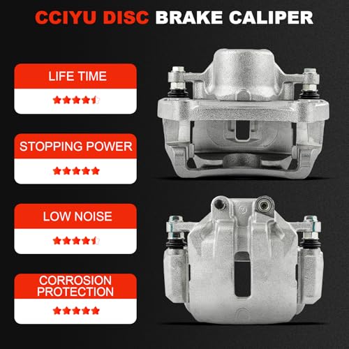 Image of cciyu Front Left & Right Brake Calipers Assembly w /Bracket 18B5270A 18B5271A For Buick For LaCrosse /For Regal,For Chevrolet For Malibu /For Malibu Limited