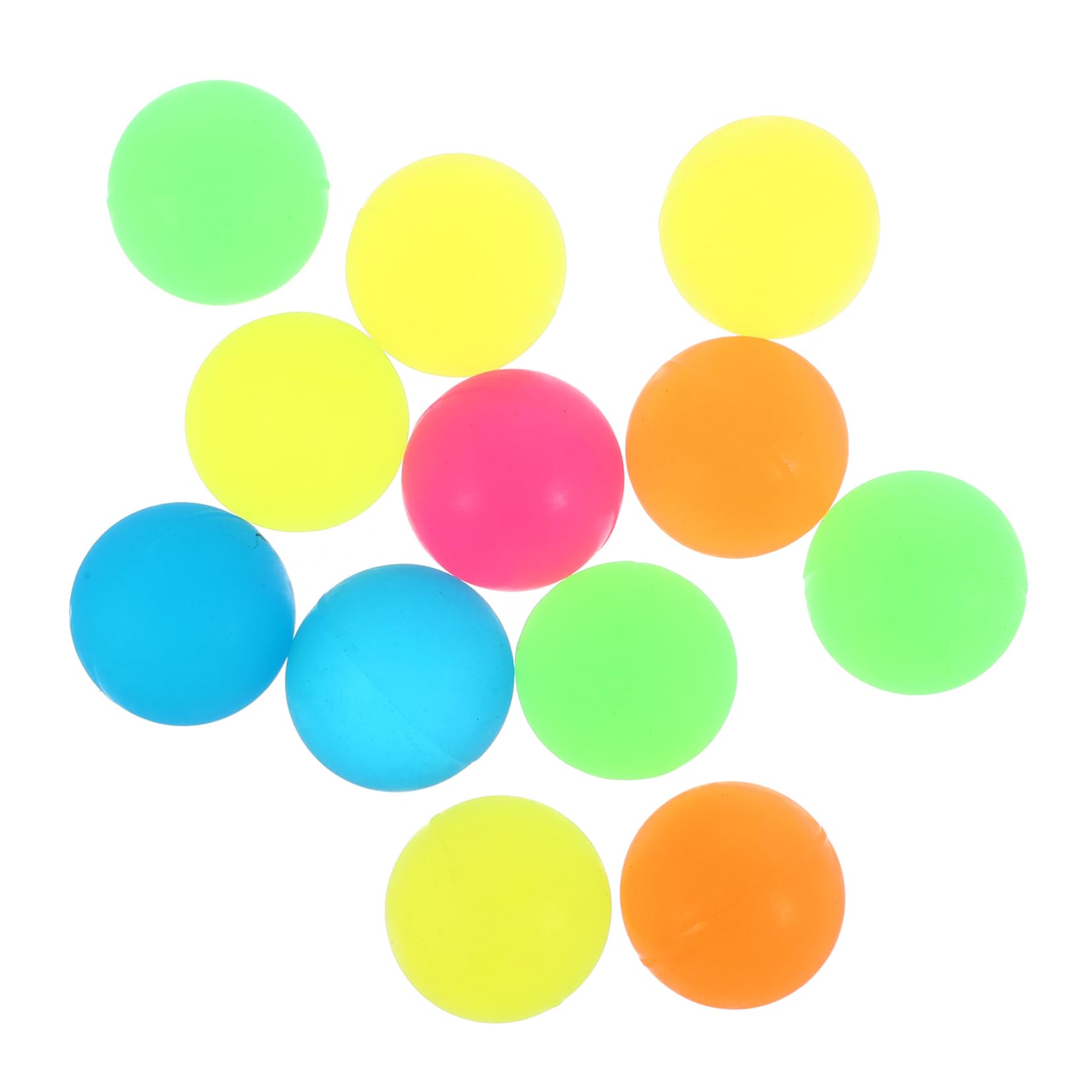 Toddmomy Elastic Boys and Girls Luminous Ball 32mm Bounce Ball 12 Pack for Halloween Birthday