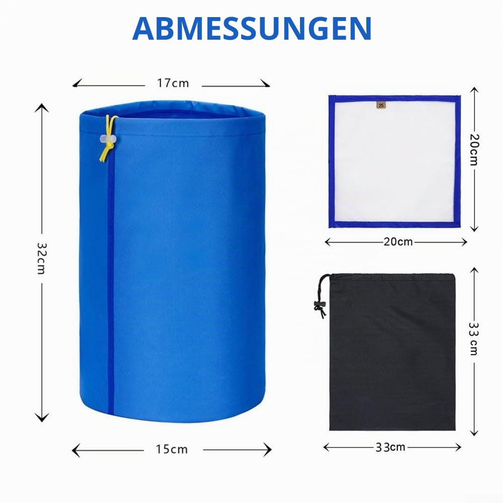 Vielseitigkeit bei Bubble Bags, 1 Gallonen 5 Beutel Bubble Bag Essenz Extractor Kräuterblasen Eisbeutel Beutel Extraktor Kit mit Presssieb