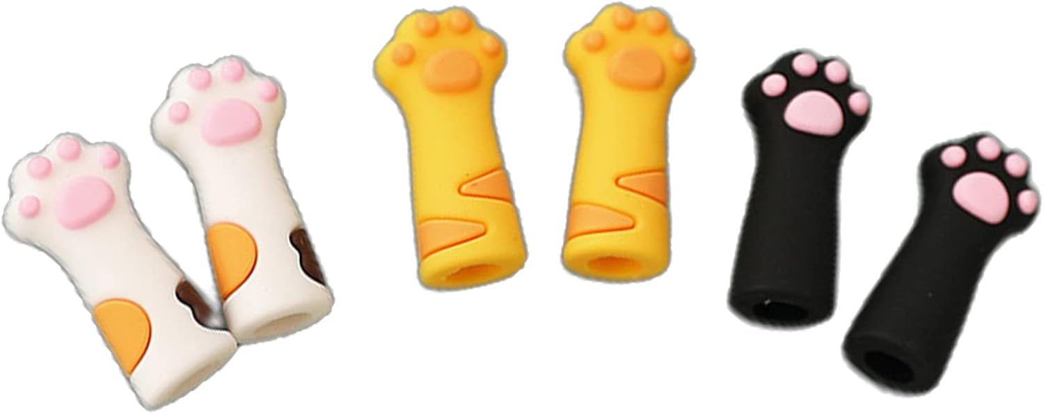 Senyumei Pencil Cap Pencil Cap Pencil Holder 6pcs Cat Paw