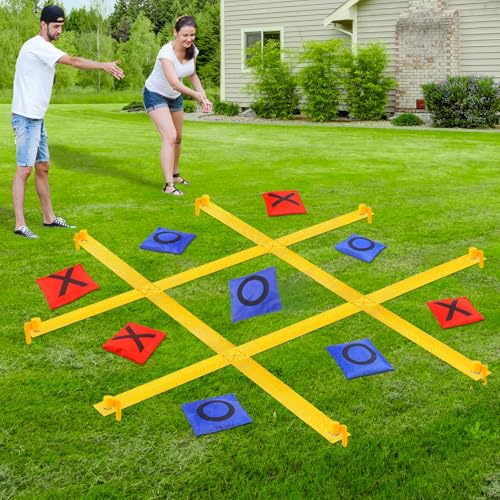 Giant Tic Tac Toe Outdoor Games for Kids Adults Family, Portable ...