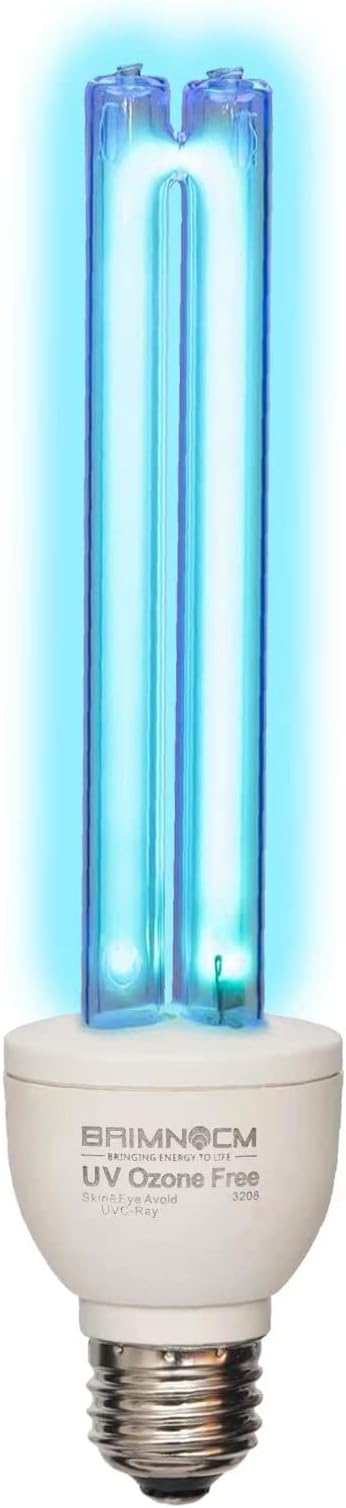 BAIMNOCM UVC Light Bulb, UV Light Bulb 25 Watt, UV-C Lamp 254nm Ozone Free, 1 Count