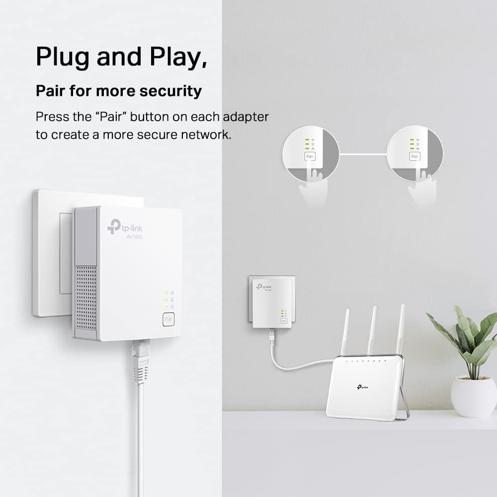 TP-Link AV1000 Powerline Ethernet Adapter KIT - Gigabit Port, Nano Size — Amazon image 5