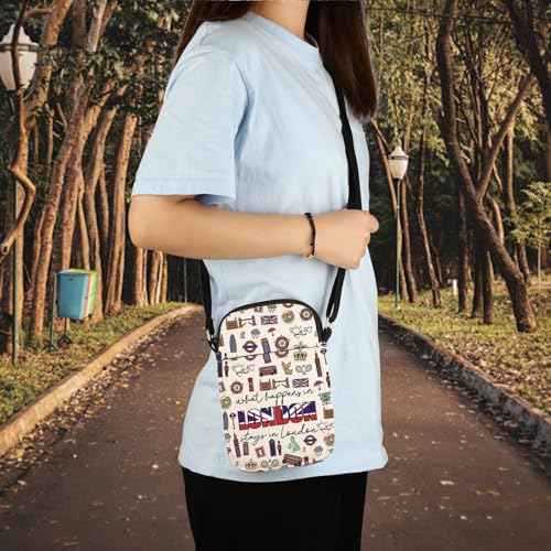 TSOTMO London Crossbody Bag London Britain Journey Gift London England Souvenir UK Travel Gift for London Vacation4