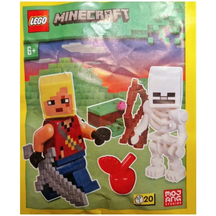 LEGO Minecraft Hero with Skeleton Minifigure Paper Bag Set 662409