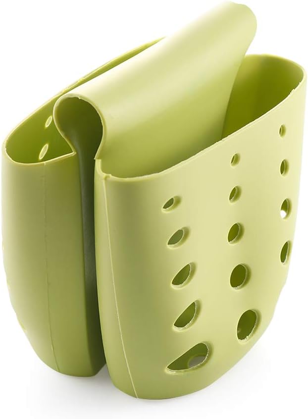 2-tlg Silikon Spülbecken Organizer - Schwammhalter & Abtropfmatte - Küchenhelfer