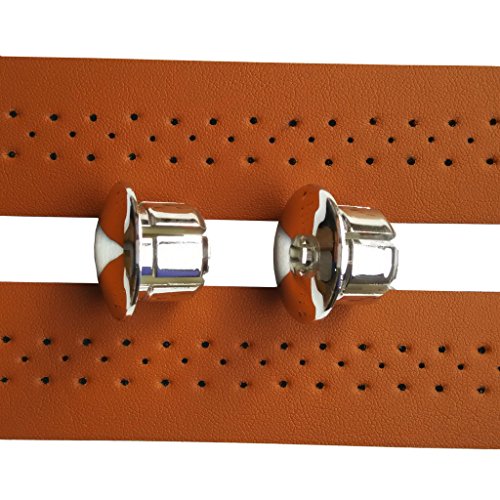 Kingou Brown Synthetic Leather Road Bike Handlebar Tape Bicycle Bar Wraps - 2Pcs Per Set #TOP4
