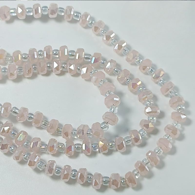 Szklane koraliki fasetowane, Koraliki szklane Bicone 8 mm, wielokolorowe opakowanie 160 lub 320 sztuk(Pink Purple,8mm 320PCS)