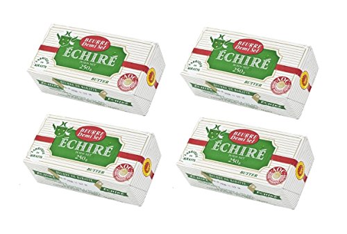 French Echire Butter, Salted - 4 packs x 8.8 oz