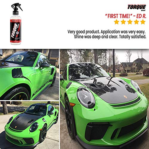 Torque Detail Mirror Shine - Super Gloss Wax & Sealant Hybrid Spray Superior Shine w/Professional Detailer Protection - Quickly Applies in Minutes, Each Coat Last Months (8oz)