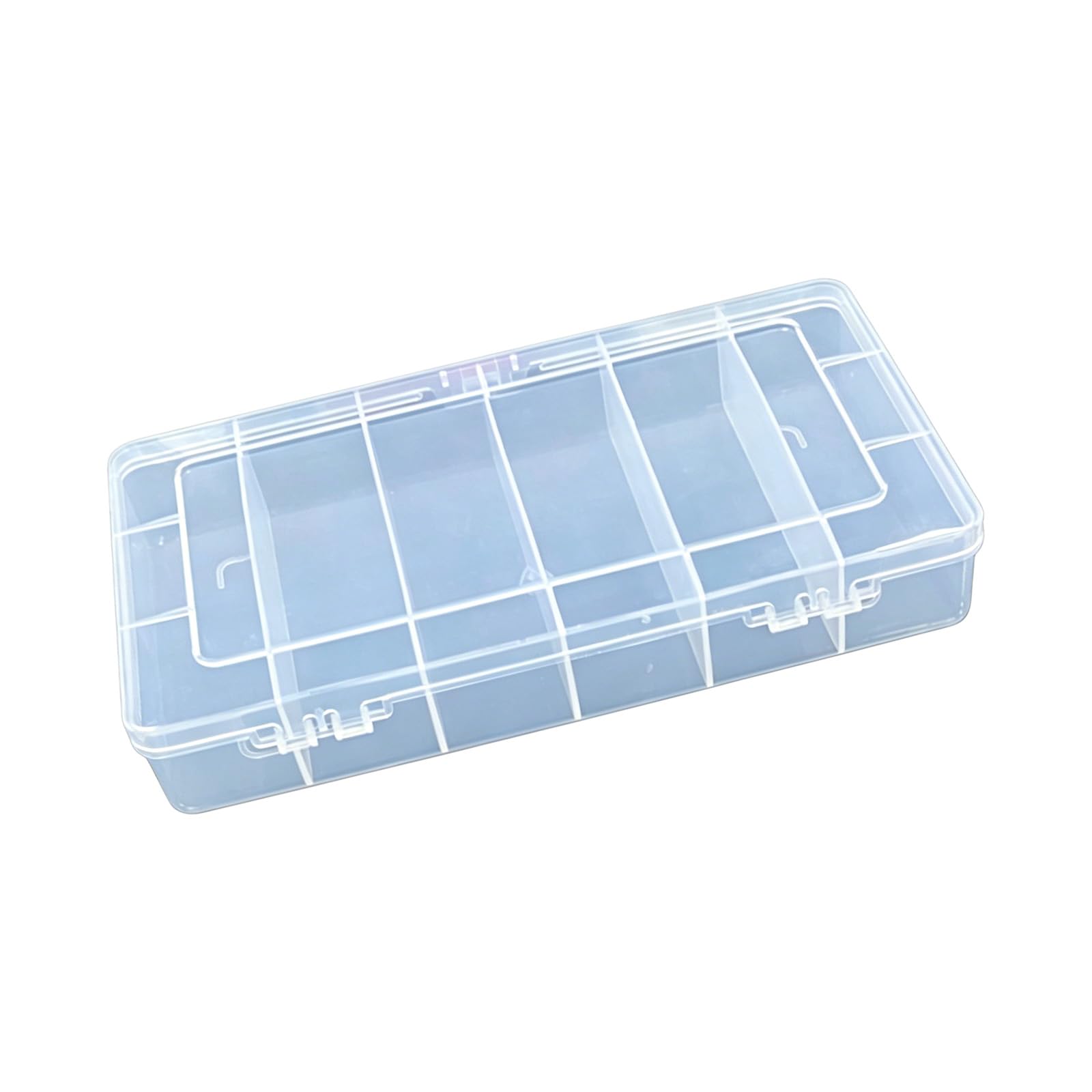 RGYBAO Stackable Storage Solution with 6 Individual Cell Clear Container Texture for Workshop and Household Use Hardware Accessories Planner