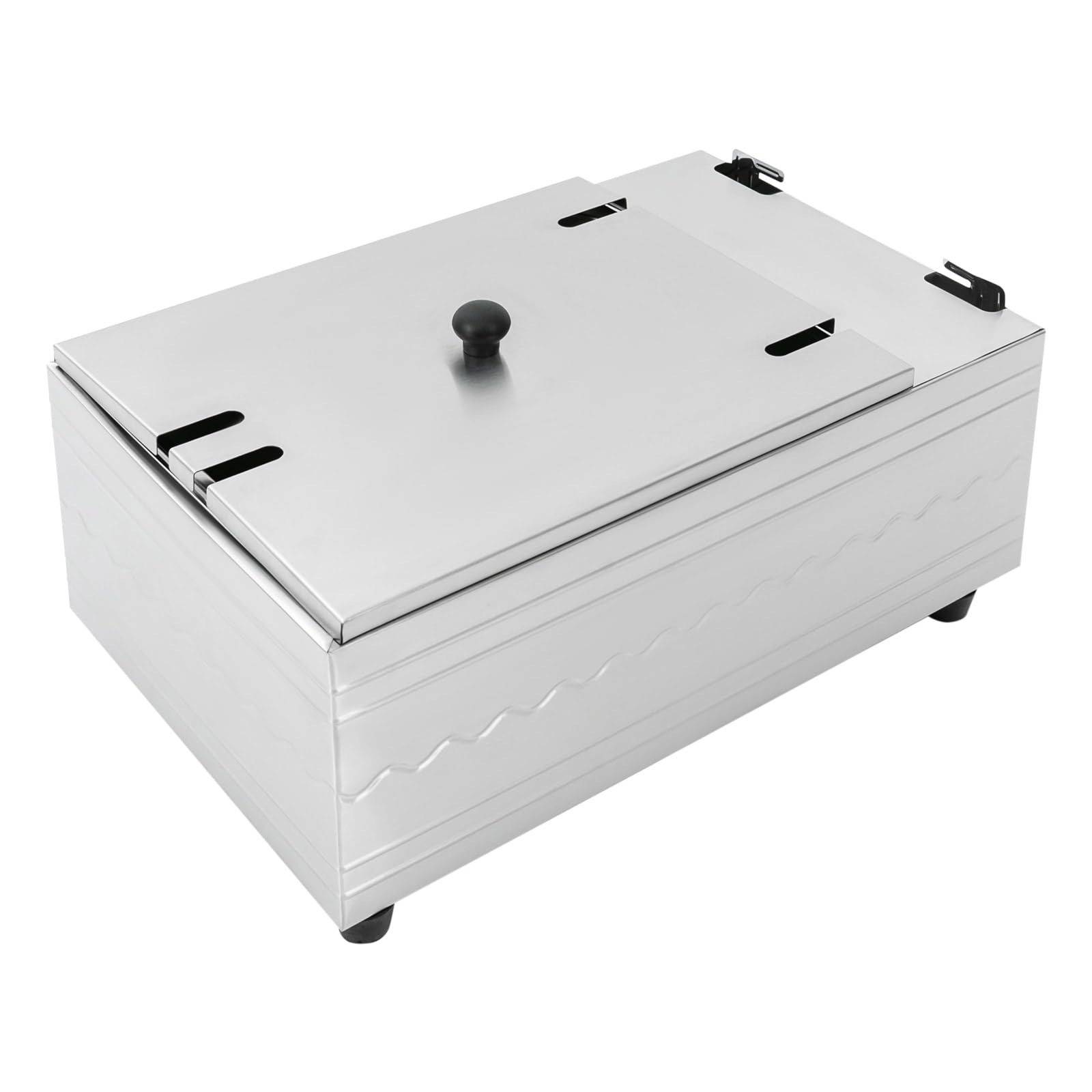 Frytkownica, 2500 W, 6 l, 60-200°C, bezstopniowo regulowany termostat, frytkownica olejowa ze stali nierdzewnej do produkcji frytek, smażonego kurczaka, skrzydełek kurczaka