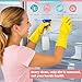 Xgunion Rubber Cleaning Gloves for Dishwashing-5 Pairs Colorful Reusable Household Cleaning Glove for Washing Dishes and Kitchen Cleaning Non-Slip Grip Dish Gloves for Women Men (Medium)