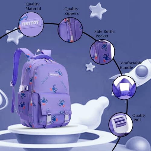 Image of Tinytot 30 Litre Japanese Korean Style School Bag Water-Resistant Laptop & Travel Backpack - Unisex Large 18 Inches Multipurpose Student Backpack for Boys & Girls, Men & Women