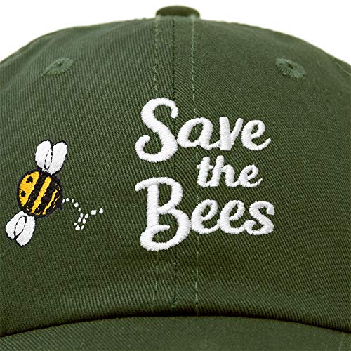 Image of DALIX Save The Bees Baseball Cap Dad Hat Embroidered Women Girls
